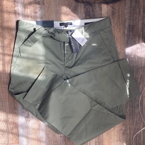 Banana republic- green straight slack pants